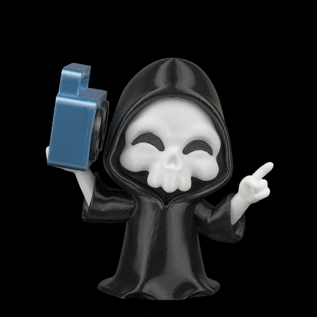 Groove Reaper - Boombox Grim Reaper Figurine (3D Printed, Multi Color or DIY)