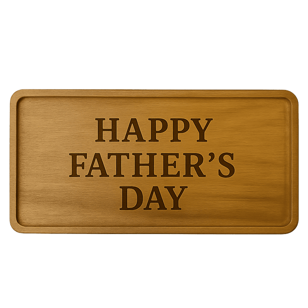 Acacia Charcuterie Board - 13.8x5.5" - Personalized With Your Special Message For The Occasion - Custom Crafting Alliance, LLC