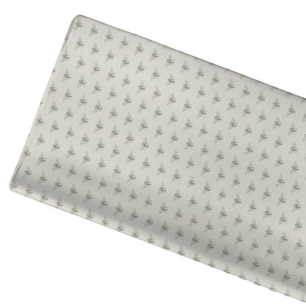 Jersey Knit Polyester Changing Pad Cover in Buzzy Bees