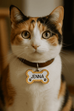 Custom Glitter Pet ID Tag – Personalized Dog & Cat Collar Name Tag with Engraving - Custom Crafting Alliance, LLC