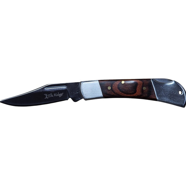 Elk Ridge 3" Closed Lockback Folding Pocket Knife – Compact, Elegant, and Functional - Custom Crafting Alliance, LLC