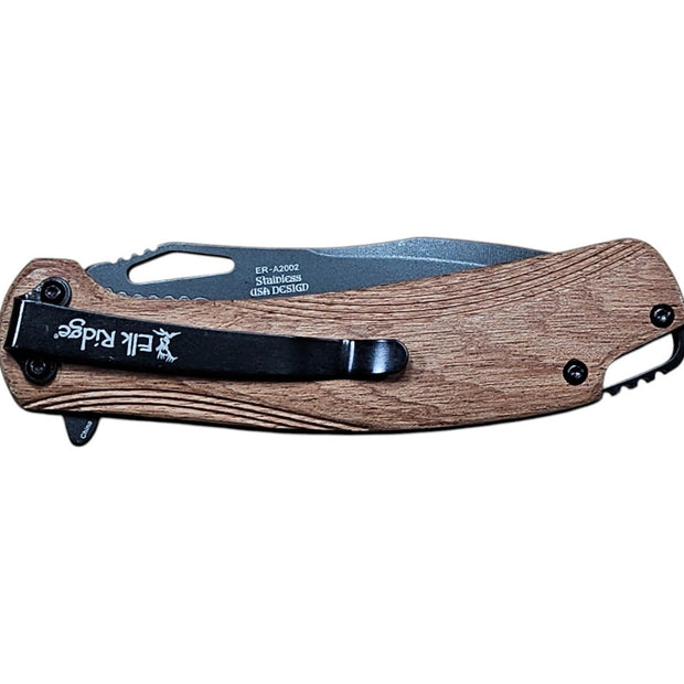 Elk Ridge Spring Assist Pocket Knife with 7.87 - Inch Overall Length – Durable, Stylish, and Functional - Custom Crafting Alliance, LLC