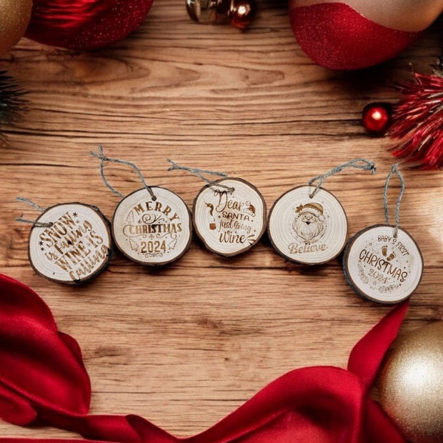 Laser Engraved Various Christmas Ornaments - Custom Crafting Alliance
